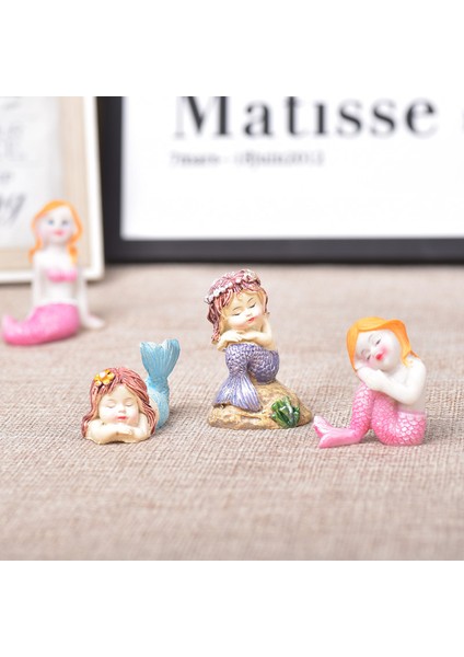 Adet Denizkızı Küçük Heykeli Heykelcik El Sanatları Şekil Süsleme Akvaryum Balık Tankı (Yurt Dışından) indirimleri