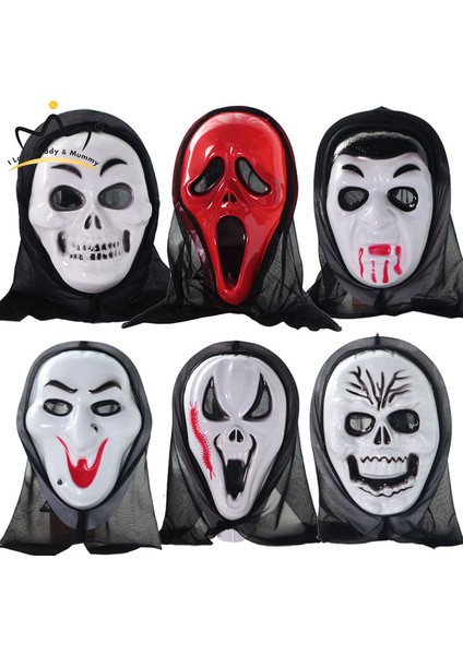 Çocuklar Cadılar Bayramı Korku Hayalet Yüz Maskesi Film Ölüm Geliyor Çığlık Yüz Yüz Maskesi Cadılar Bayramı Cosplay Parti Kostüm Aksesuarı (Yurt Dışından)