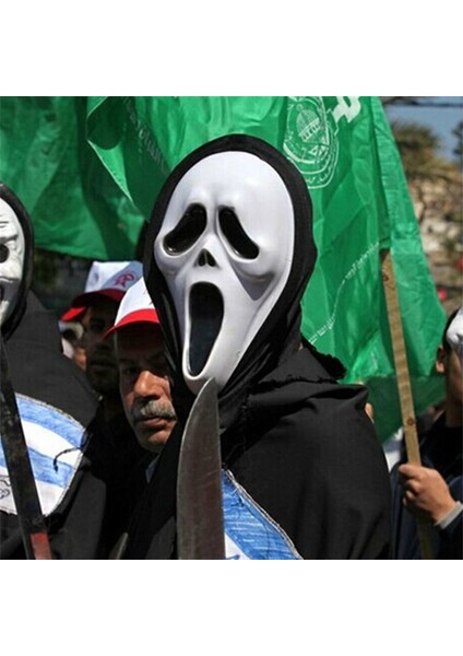 Çocuklar Cadılar Bayramı Korku Hayalet Yüz Maskesi Film Ölüm Geliyor Çığlık Yüz Yüz Maskesi Cadılar Bayramı Cosplay Parti Kostüm Aksesuarı (Yurt Dışından) modelleri