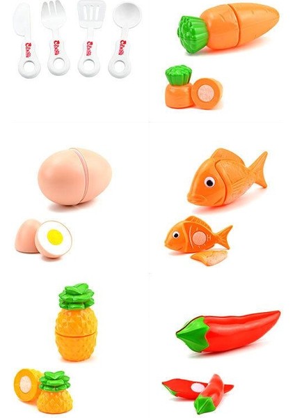26 Parça/set Mutfak Pişirme Yiyecek Oyuncakları Tam Set (Yurt Dışından) fırsatları