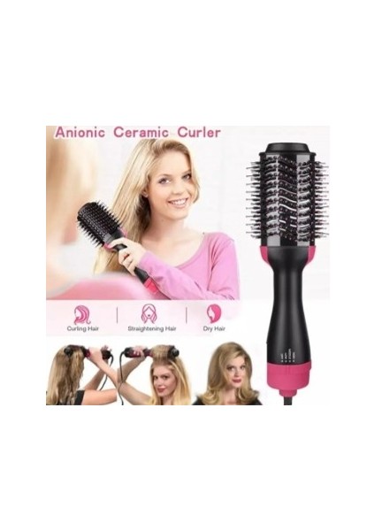 Profesyonel Sıcak Hava Fırçası - 4'ü 1 Arada Saç Kurutma Makinesi, Düzleştirici, Bukle Maşası, Dolgunlaştırıcı - Tüm Saç Tipleri Için - Evde Salon Kalitesinde Sonuçlar (Yurt Dışından) indirimleri