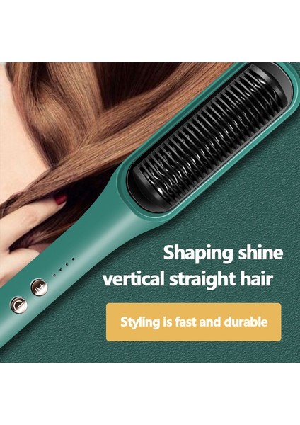 Isıtmalı Taraklı Profesyonel Elektrikli Saç Düzleştirici Fırça. (Yurt Dışından)