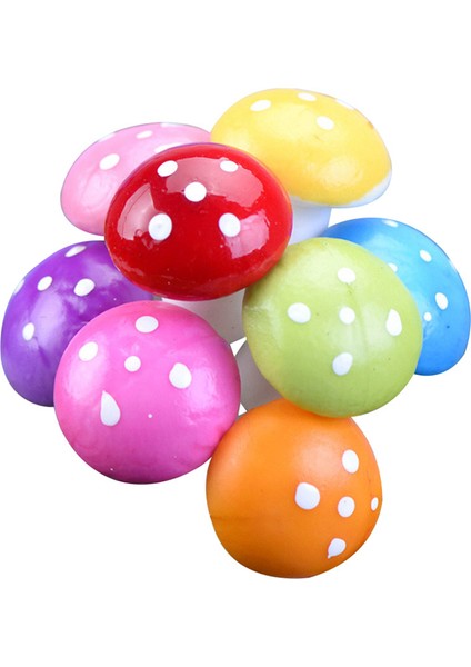 Adet Mini Çok Renkli Yapay Mashroom Peyzaj El Sanatları Bonsai Bahçe Dekor (Yurt Dışından) fiyatları