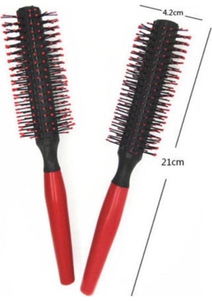 Dıy Kıvırcık Saç Fırçaları Antistatik Plastik Saplı Yuvarlak Fırçalar Saç Tarak Kıvırcık Saç Fırçası Kuaförlük Şekillendirici Araçları (Yurt Dışından)