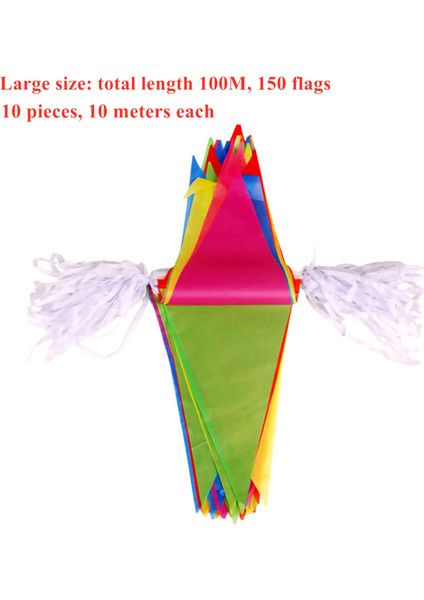 150 Bayraklar Renkli Banner Çelenk Doğum Günü Bunting Flama Bebek Duş Düğün Çelenk Bayrakları Kız Parti Dekorasyon Malzemeleri (Yurt Dışından) fırsatları