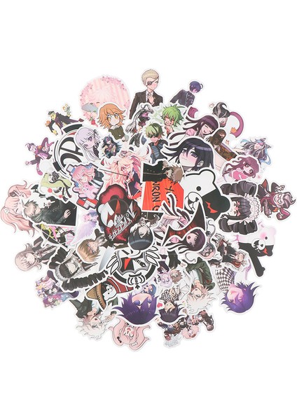 50 Adet Anime Danganronpa Pvc Etiket Bagaj Dizüstü Kaykay Su Geçirmez (Yurt Dışından) fiyatları