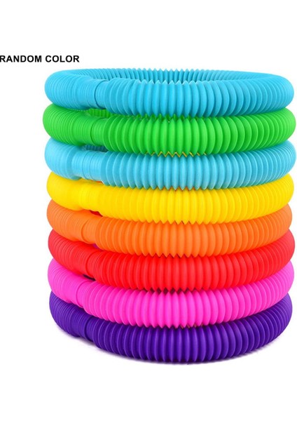 Pop Tüpleri Duyusal Oyuncaklar Geri Çekilebilir Elastik Tüp Plastik Pop Bobin Tüp Oyuncak (Yurt Dışından)
