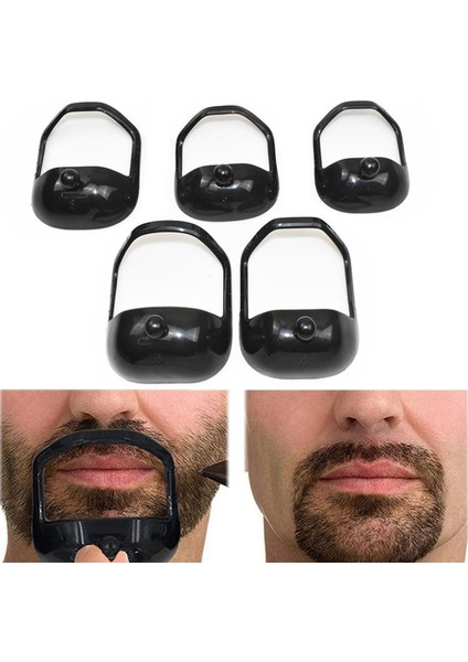 5 Stks/partij Baard Kam Haarborstel Symmetrische Cut Salon Snor Baard Styling Sjabloon Voor Baard Vormgeven Haar Borstel Trimmen Aracı (Yurt Dışından)