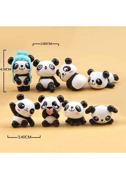 Adet/grup Sevimli Panda Düğün Dekorasyon Dıy Parti Ev Odası Masa Bahçe Dekor (Yurt Dışından) modelleri