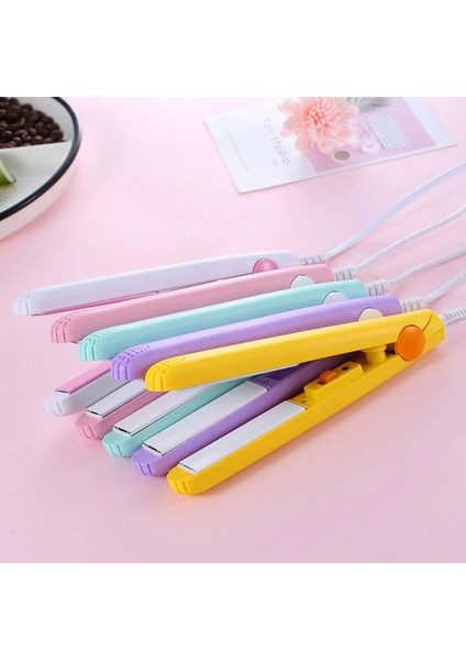 Mini Saç Düzleştirici Curling Demir Mini Saç Düzleştirici Saç Sakal Demir Şekillendirici Doğrultma (Yurt Dışından)