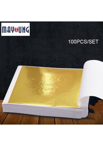 Mayoung 100 Adet Altın Yaprak Yaprak Folyo Kağıt Sanat Balçık Dıy Yaldız Çivi Sanat Zanaat (Yurt Dışından) fiyatları