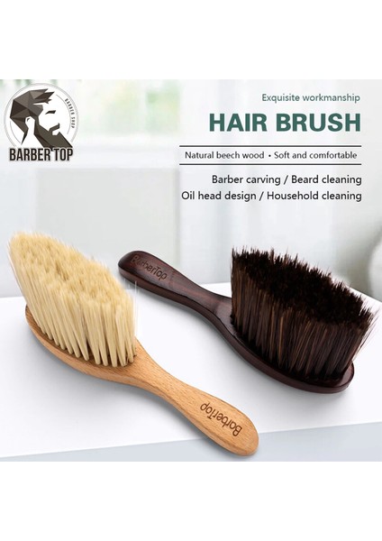 Barbertop Saç Fırçası Boyun Yüz Silgi Kuaförlük Temizleme Fırçası Profesyonel Yumuşak Fırça Kaldır Salon Stilist Berber Araçları (Yurt Dışından)