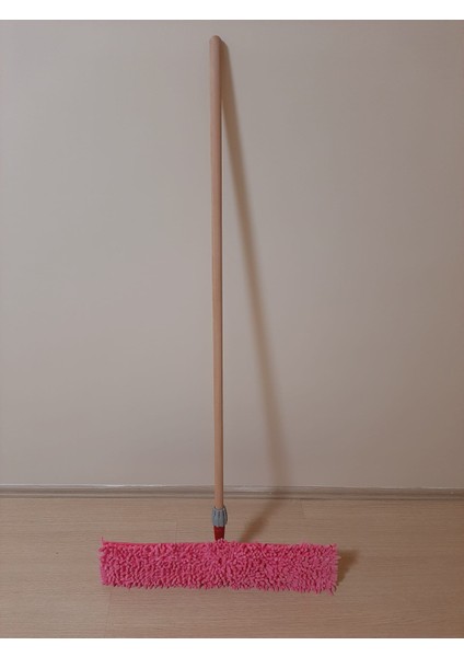 Makarna Mop Takımı 60CM (Makarna Mop Tutma Aparatı ve Ahşap Sapı) Mop Temizlik Aleti