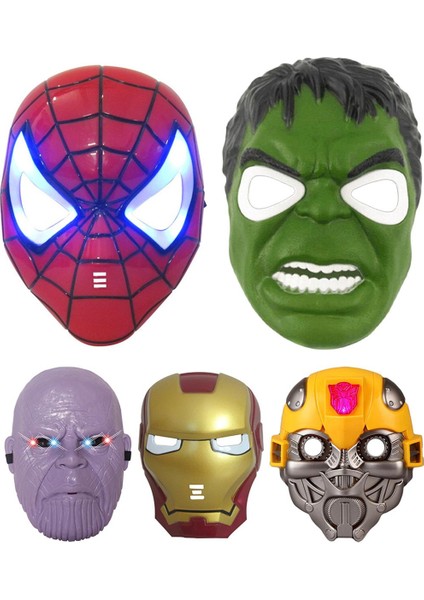 Avengers Yüz Kapatma Balo Performansı Çocuk Maskeli Balo Sahne Parti Dekorasyonu (Yurt Dışından)