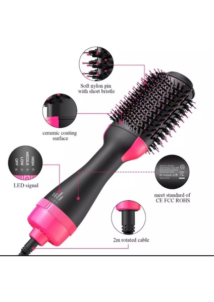 Bir Adım Sıcak Hava Fırçası Ev Saç Kurutma Makinesi Fırçası ve Hacimsel Saç Bigudi Düzleştirici Salon Saç Şekillendirici Araçları (Yurt Dışından) fırsatları