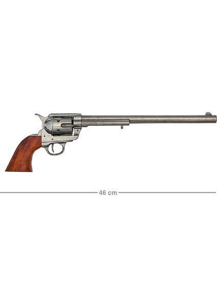 Usa 1875 Colt 12INCH Revolver 1/1 Ölçek Reprodüksiyon Koleksiyon Obje