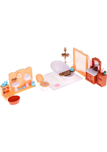 1 Takım Bebek Evi Mini Banyo Banyo Mobilya Montaj Sahne Oyuncak Aksesuarları (Yurt Dışından) fırsatları