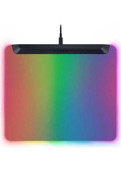 Metrashop Firefly V2 Pro - Rgb Arkadan Aydınlatmalı Oyun Mouse Matı - Entegre USB Bağlantı Noktası (15 Bölge LED Aydınlatma, Optimum Izleme Için Mikro Kazınmış Dokulu Yüzey) Siyah