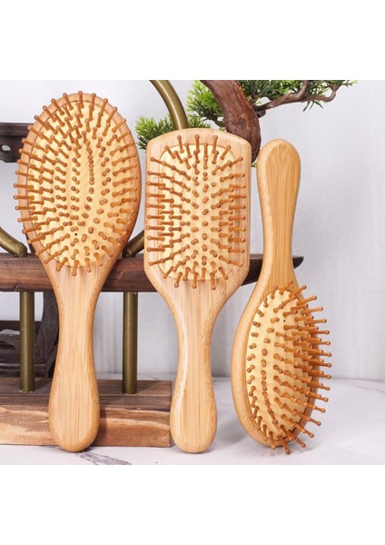 Phyllostachys Pubescens Hava Yastığı Tarak Saç Derisi Masaj Sağlık Hava Yastığı Tarak Ev Günlük Kullanım Için Düz Saç Büyük Tahta Tarak (Yurt Dışından)