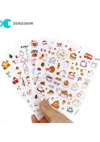 Sayfa Sevimli Tavşan Komik Çıkartmalar Çocuklar Dizüstü Dizüstü Etiket Küçük Hayvan Telefon Etiketleri Bagaj Kaykay Günlüğü Çıkartmalar (Yurt Dışından)