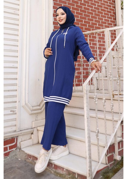 Fermuarlı Ribanalı Takım Indigo 10405 modelleri