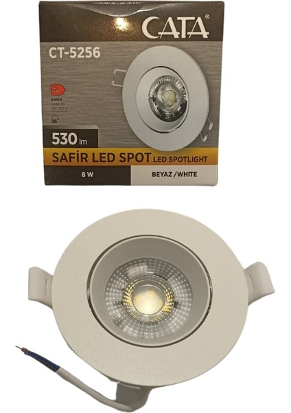 Cata Safir LED Spot Beyaz Işık - CT-5256