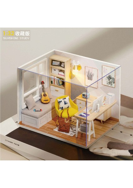 Dıy Ahşap Minyatür Dollhouse El Yapımı Bebek Evi Modeli Bina Oyuncaklar Çocuk (Yurt Dışından) fiyatları
