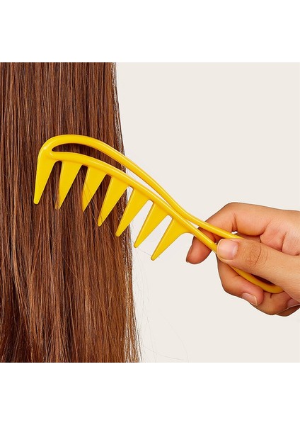 Geniş Diş Köpekbalığı Plastik Saç Tarak Dayanıklı Uygun Içi Boş Şekillendirici Tarak Kıvırcık Saç Masajı Için Profesyonel Kuaförlük Araçları (Yurt Dışından) fırsatları