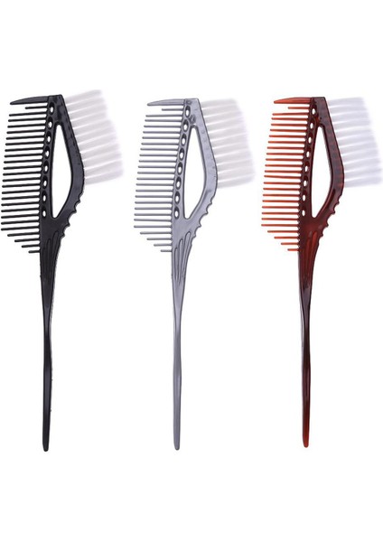 Plastik Saç Boyası Boyama Fırça Tarak Salon Kuaförlük Saç Modelleme Araçları Profesyonel Saplı Doğal Saç Fırçaları Saç (Yurt Dışından)