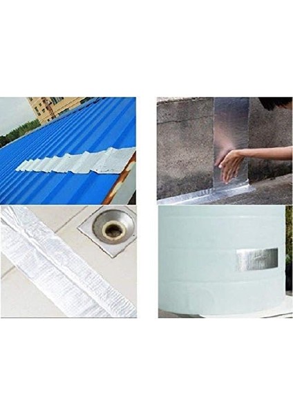 Metrashop Air Çamur Bant Süper Güçlü Su Sızdırmaz Tamir Çatlak Boru Bandı (2m x 10CM)