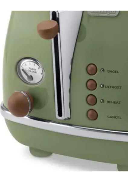 Icona Vintage İki Dilim Ekmek Kızartma Makinesi CTOV 2103.GR