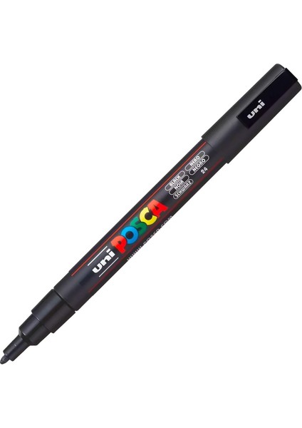 Posca Markör Kalem 3m Set 0.9-1.3 mm Keçe Uçlu (Siyah)