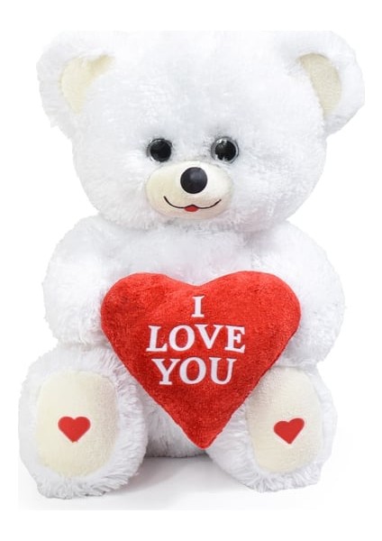 Özel Premium Kutu Içerisinde Sevgiliye Özel Kalpli (I Love You) Yazılı Sevimli Peluş fırsatları