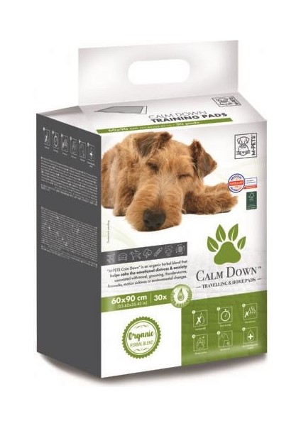 Sakinleştiricili Köpek Çiş Eğitim Pedi 90x60cm 30lu