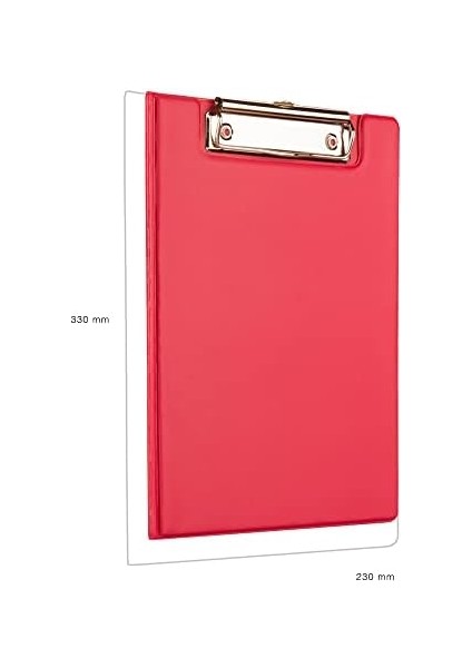 333K A4 Pvc Kapaklı Sekreter Tablası,sekreterlik,sekreter Bloknot,a4 Kapaklı Sekreterlik,kırmızı
