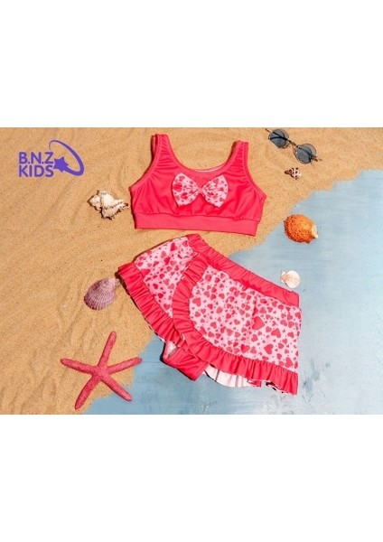 Kız Çocuk Etekli Bikini Takım