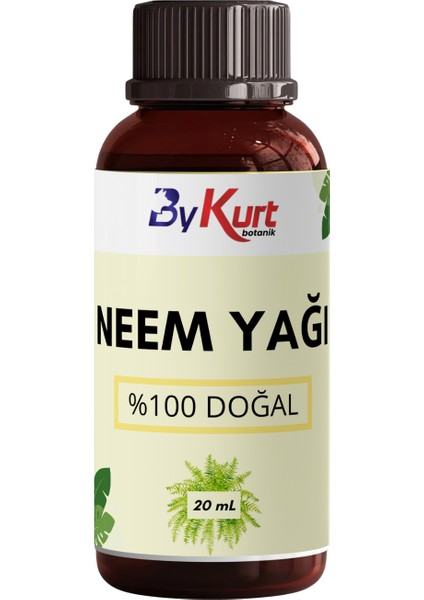 %100 Saf Neem Yağı 20ML Doğal Böcek Kovucu Soğuk Sıkım Tesbih Ağacı Yağı