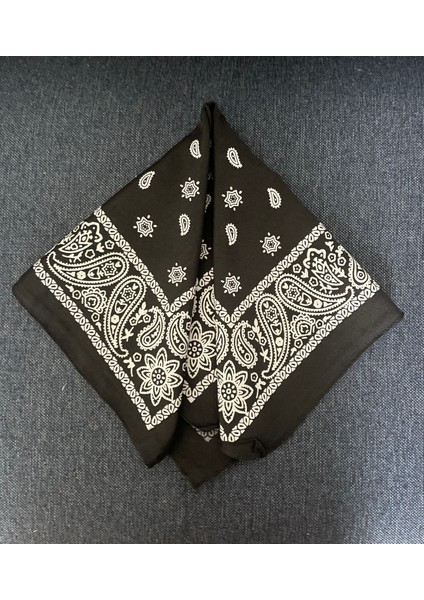 Pamuklu Klasik Şal Desen 2 Adet Bay&Bayan Bandana