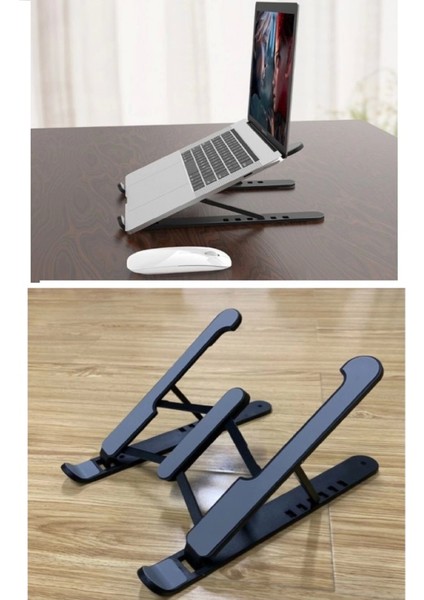 Katlanabilir Laptop Standı - Kaydırmaz Kademe Ayarlı Laptop Tablet Tutucu