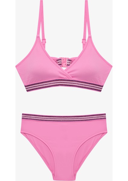 Genç Kız Shay Triangle Açık Pembe Bikini Takımı