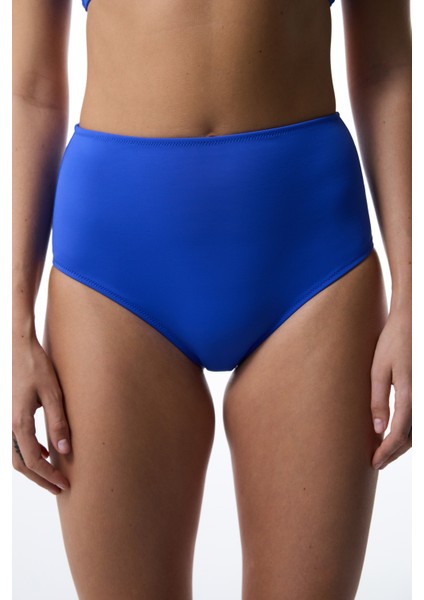 Koyu Mavi High Yüksek Bel Bikini Altı