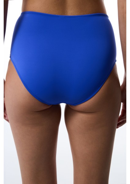 Koyu Mavi High Yüksek Bel Bikini Altı