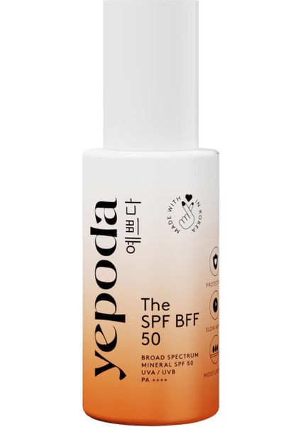 The Spf Bff 50 – Renkli Geniş Spektrumlu Mineral Güneş Kremi Spf 50 Pa++++ (50 Ml)