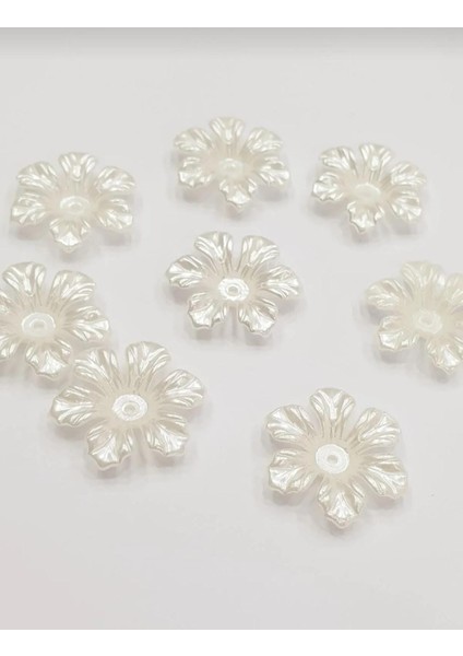 İncili Çiçek - 2,5 Cm - Krem (100 Adet)