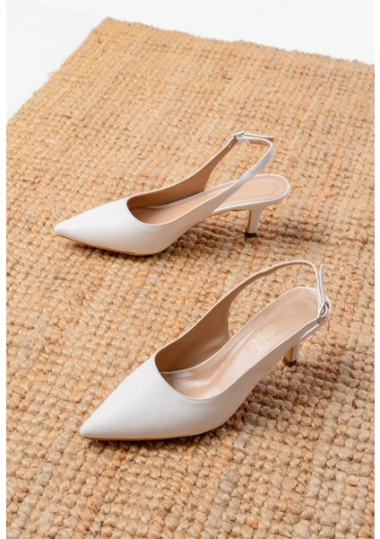 ST-1152 Beyaz Günlük 7 cm Topuklu Kadın Ayakkabı fiyatları