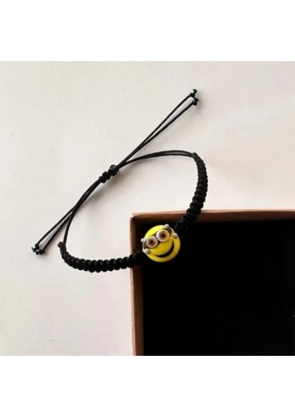 3021 Minions Murona Cam Tasarım Makrome Bileklik modelleri