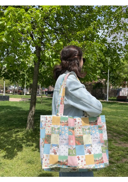 Patchwork Mutlu Dünya Bez Çanta fiyatları