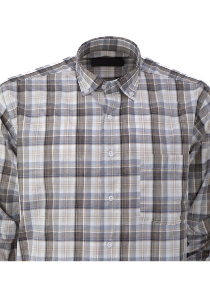 Erkek Yazlık Klasik Gömlek Cepli Uzun Kollu Şık Modern Desenli Tam Kalıp Rahat Kesim Pamuklu fiyatları