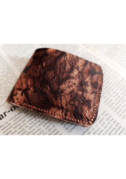 Deri Tamamen El Emeği Cüzdan 22CM*8CM * 1 Banknot Alanı 4 Kart Bölmesi DA21