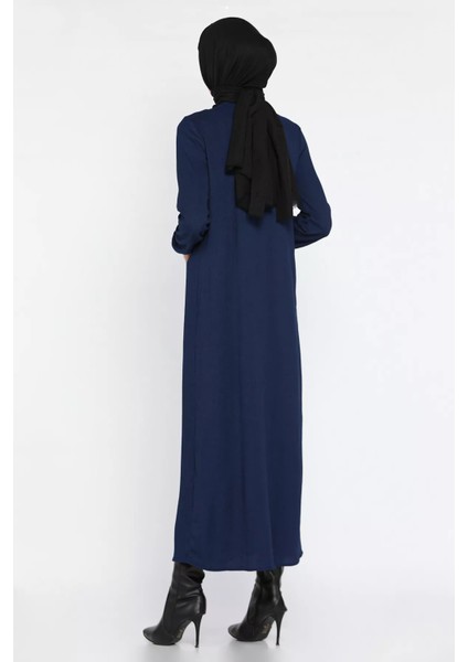 Kadın Yıldız Aksesuarlı Büyük Beden Tesettür Elbise P-00015908 modelleri